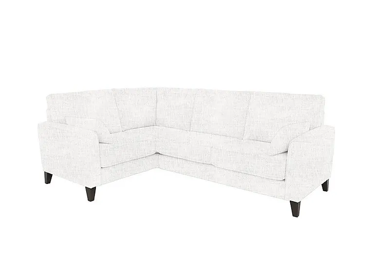 Brondby Small Fabric Left Hand Facing Corner Sofa - Frost
