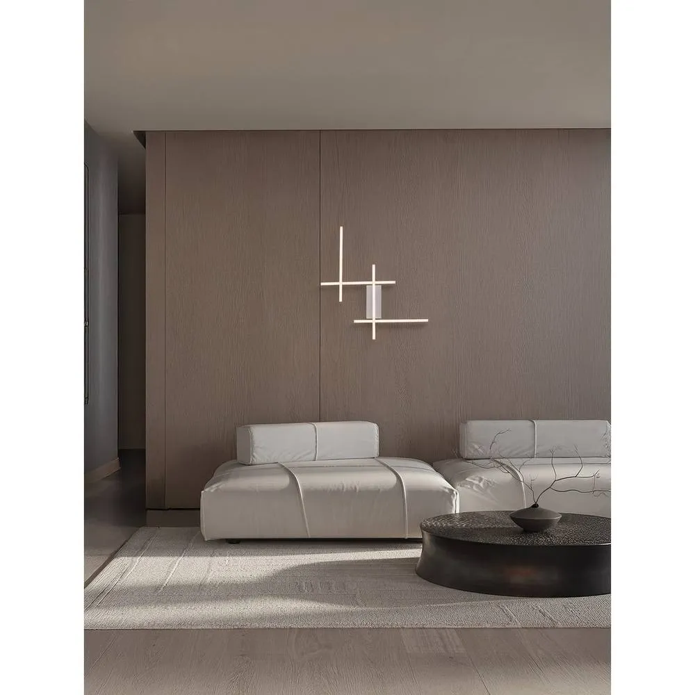 Netlighting Apecho Wall Lamp Sandy White Triac Dimmable LED 34W 1360lm 3200K 2