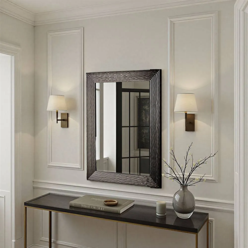 Yearn Mirrors Wave Bronze Framed Bevelled Wall Mirror 3