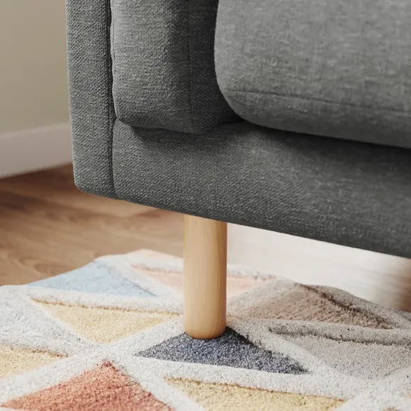 Newton Luxe Chenille Corner Chaise Sofa 5