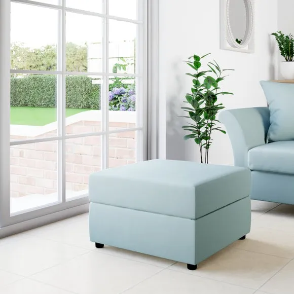 Square Opulent Velvet Storage Footstool 2