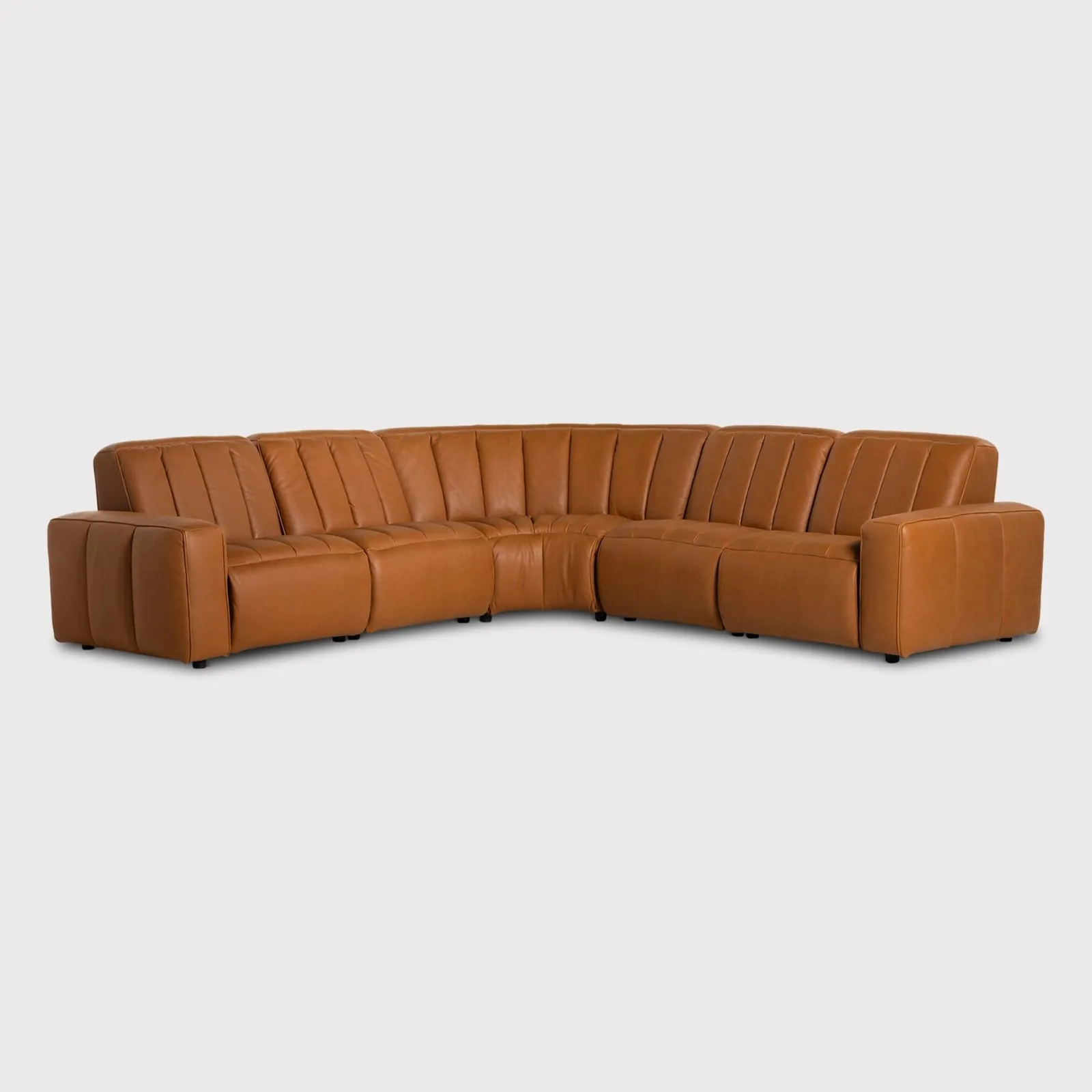 Ventura Modular Corner Recliner Sofa, Brown | Barker & Stonehouse