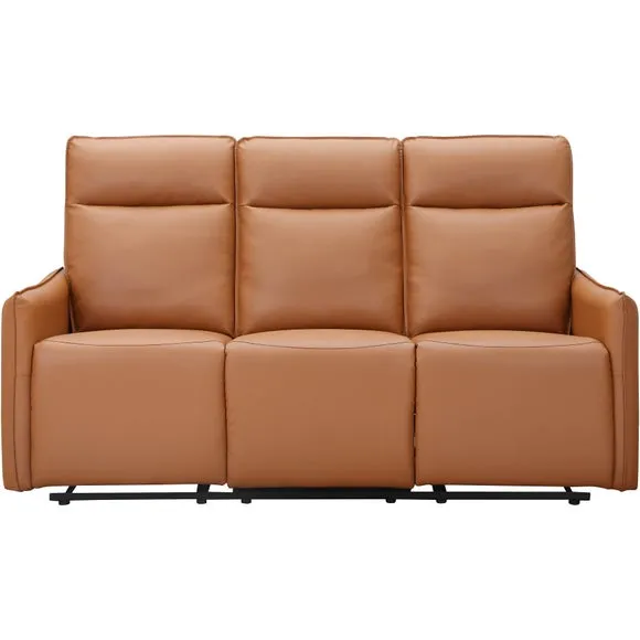 Lugo Faux Leather Manual Recliner 3 Seater Sofa 4