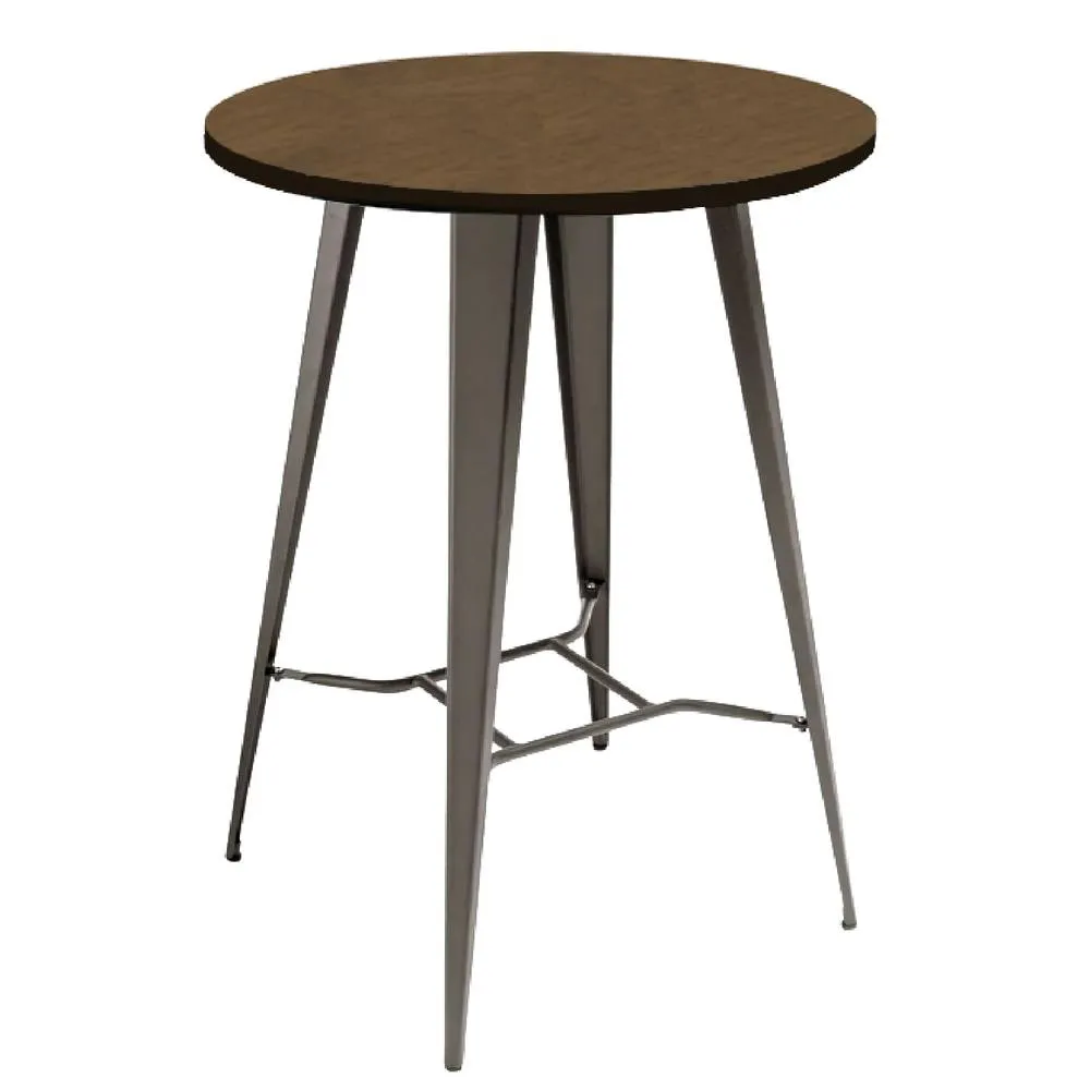 netfurniture Hartford Bar Stool & Tolix Round Table Package in Brown 6