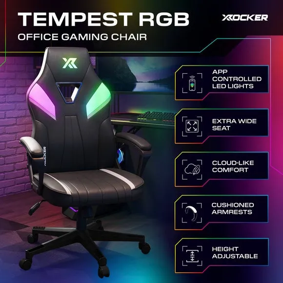 X Rocker Tempest RGB Office Gaming Chair 2
