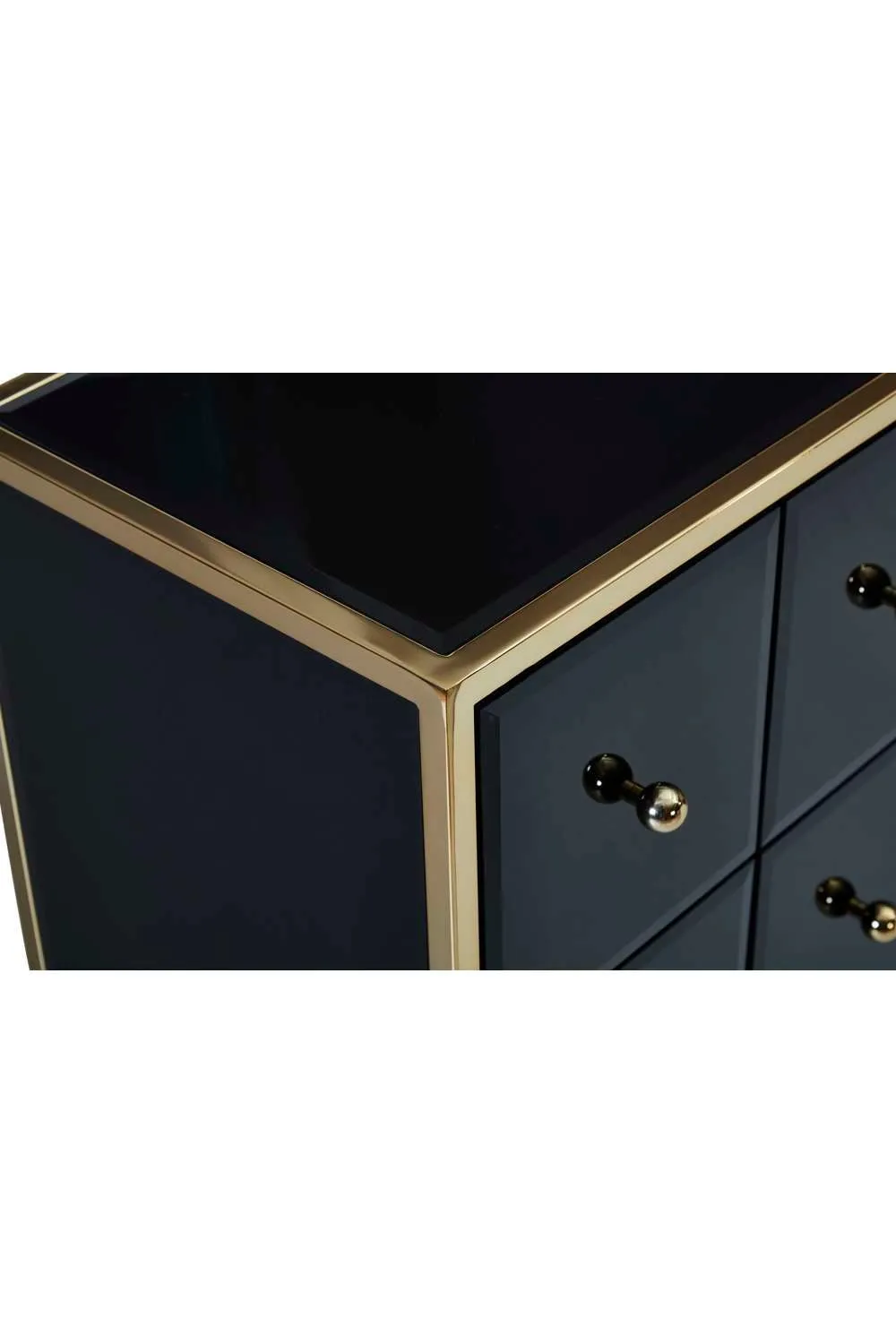Birlea Fenwick Merchant Chest Black & Gold 5