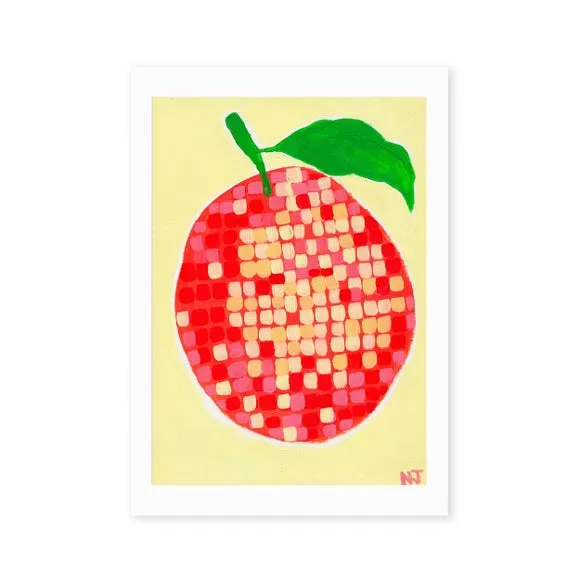 East End Prints Disco Orange Framed Print 2