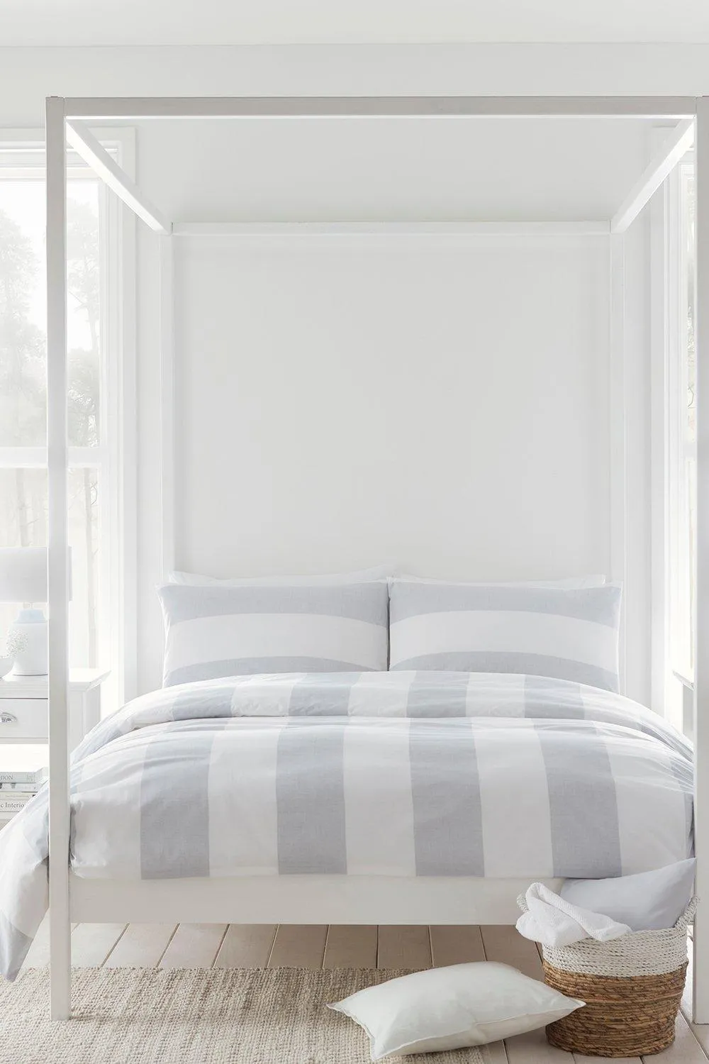 Upton Stripe Single Duvet Set