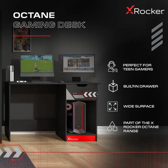 X Rocker Octane Gaming Desk 2