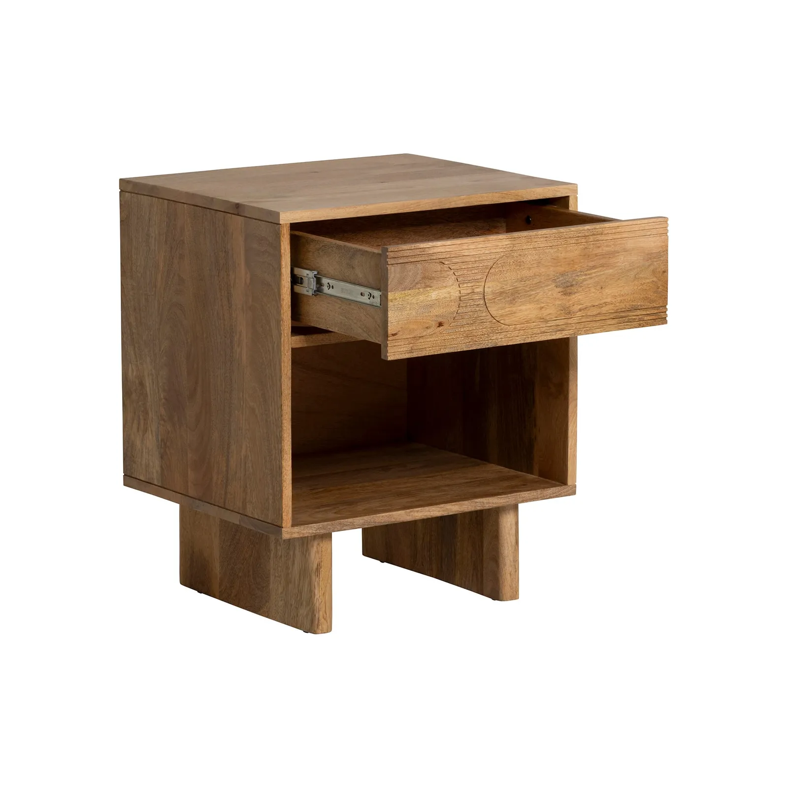 Zuberi Bedside Table 50X43X60Cm, Neutral Wood | Barker & Stonehouse 5