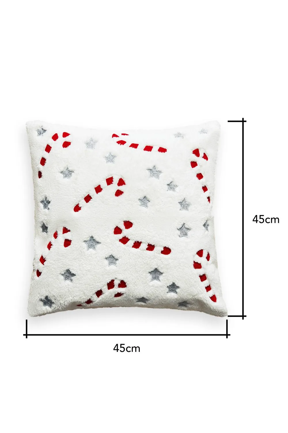 BHS Christmas Candy Cane Cushion in Red 4