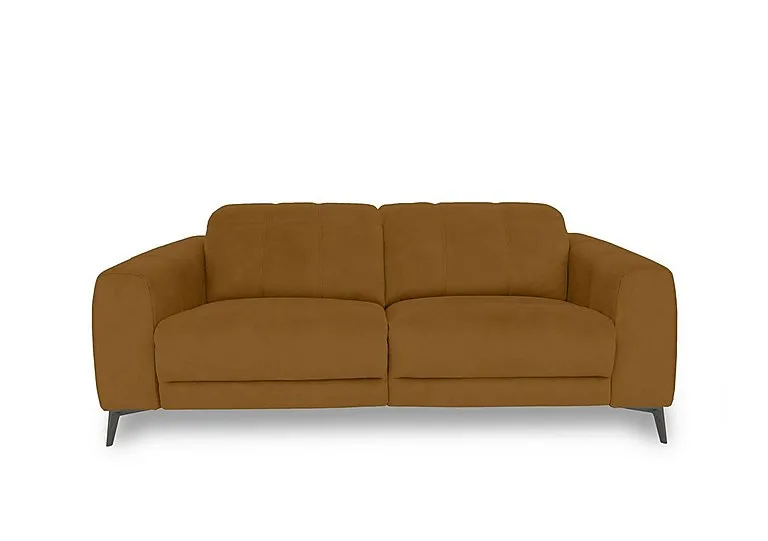 Ezra 3 Seater Fabric Sofa - Opulence Saffron