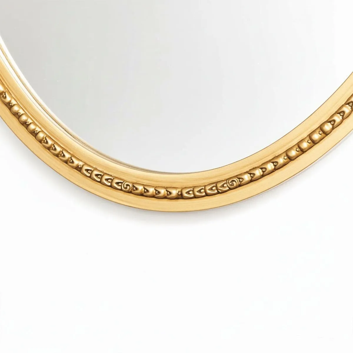 Melody Maison Large Oval Ornate Edge Gold Mirror 80cm X 50cm 6