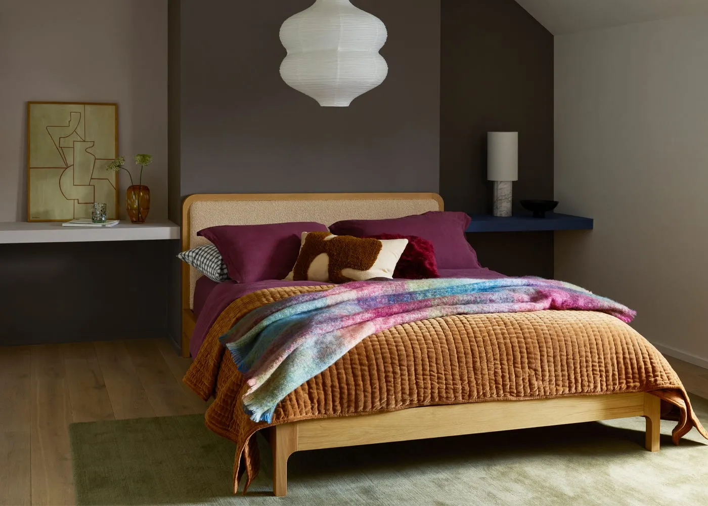 Heal's Artie Bed King Sized in Oak 3