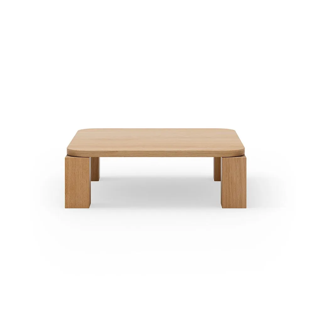 New Works Atlas Coffee Table Natural Oak 82 x 82cm 2