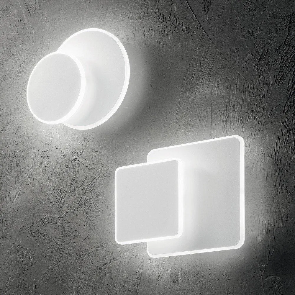 Netlighting Pouche LED Decorative Round Flush Wall Light White 3000K 2