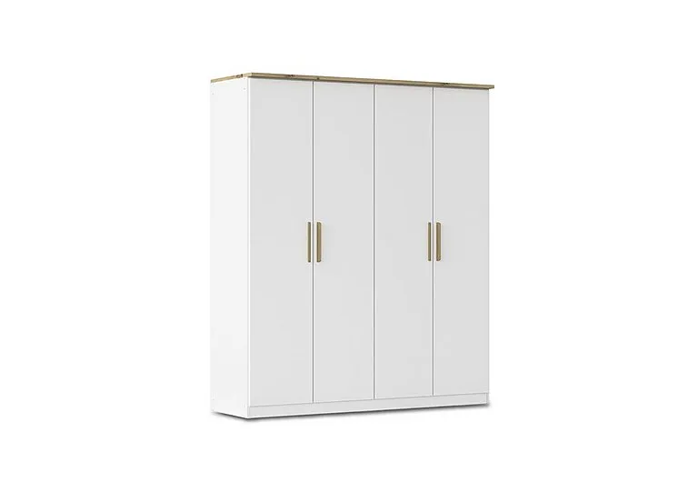 Flavia 181cm 4 Door Decor Hinged Wardrobe