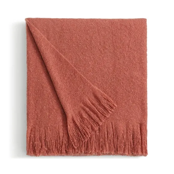 Brushed Boucle Throw Blanket 2