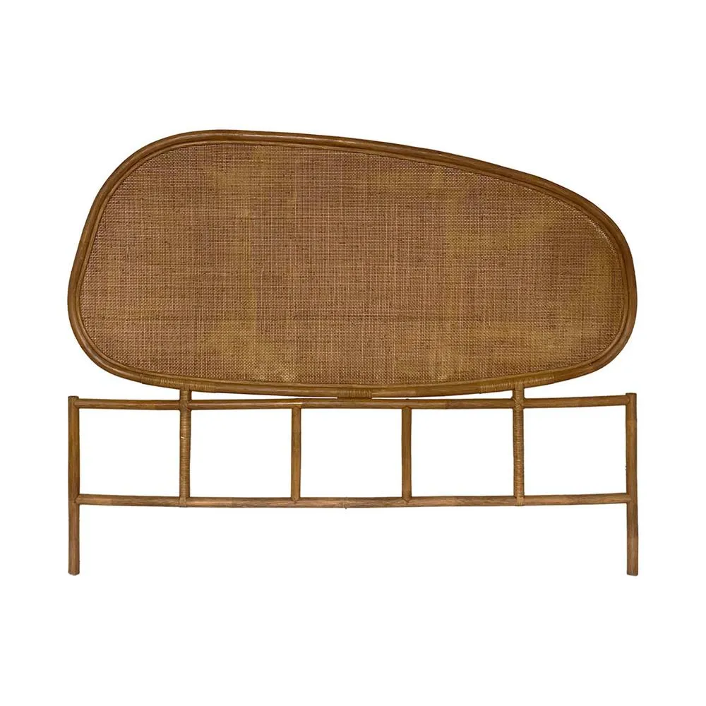sweeek Dark rattan headboard in Light Brown 5
