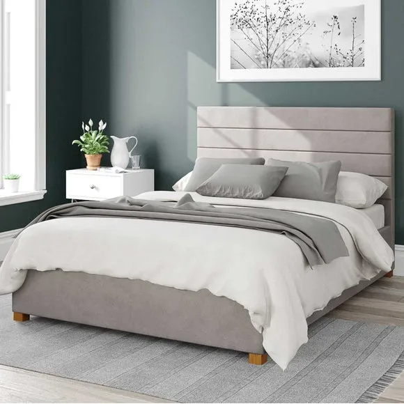 Kelly Plush Velvet Ottoman Bed Frame 1