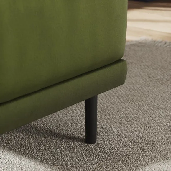 Mae Small Dining Bench, Matte Plush Velvet 4
