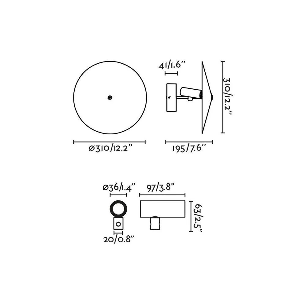Netlighting Clap Outdoor Spotlight Black White & Black IP65 3000K 3