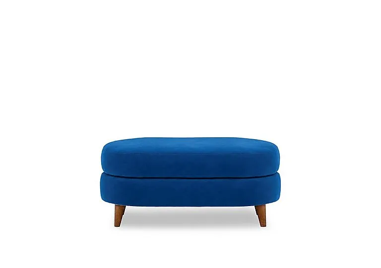 Erin Fabric Oval Footstool - Living Room Furniture - In Time for Christmas