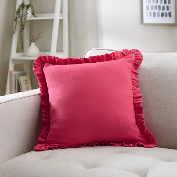 Frilled Gauze Square Cushion 1