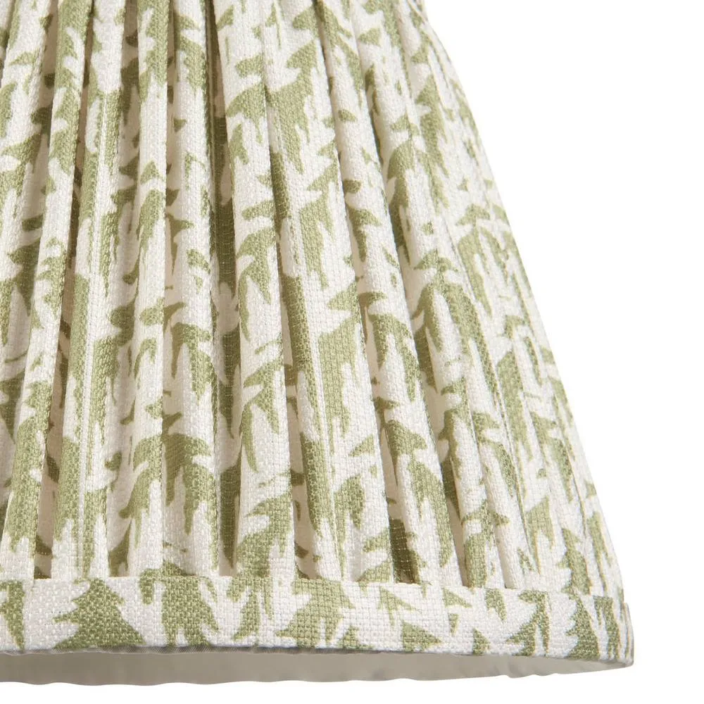 Netlighting Santiago Wall Light Herb Garden Green Fabric Leaf Shade 20cm B22 6
