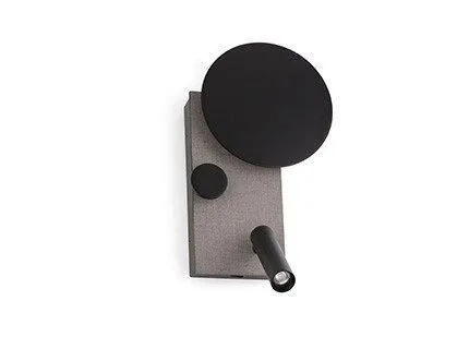 Netlighting Klee Integrated LED Reading Light Wall Light Grey 2700K 2