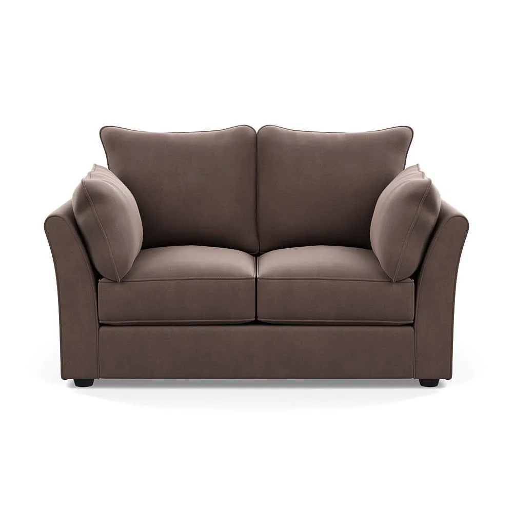 Heal's Tailor 2 Seater Sofa Smart Velvet Mouse Black Feet 1