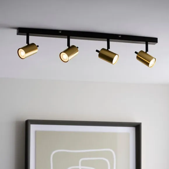 Carter 4 Light Semi Flush Spotlight Bar