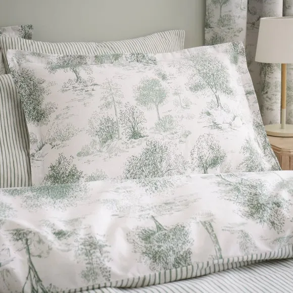 Toile Trees Polycotton Oxford Pillowcase 2