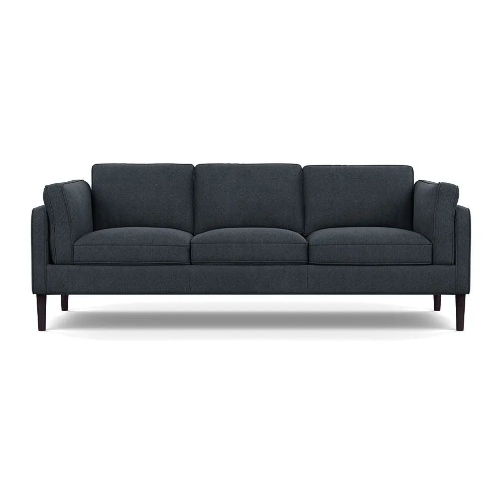Heal's Sonno 4 Seater St Moritz Wool Grey Wenge Black Feet 1