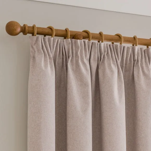 Luna Brushed Pencil Pleat Curtains (Blackout Available) 1