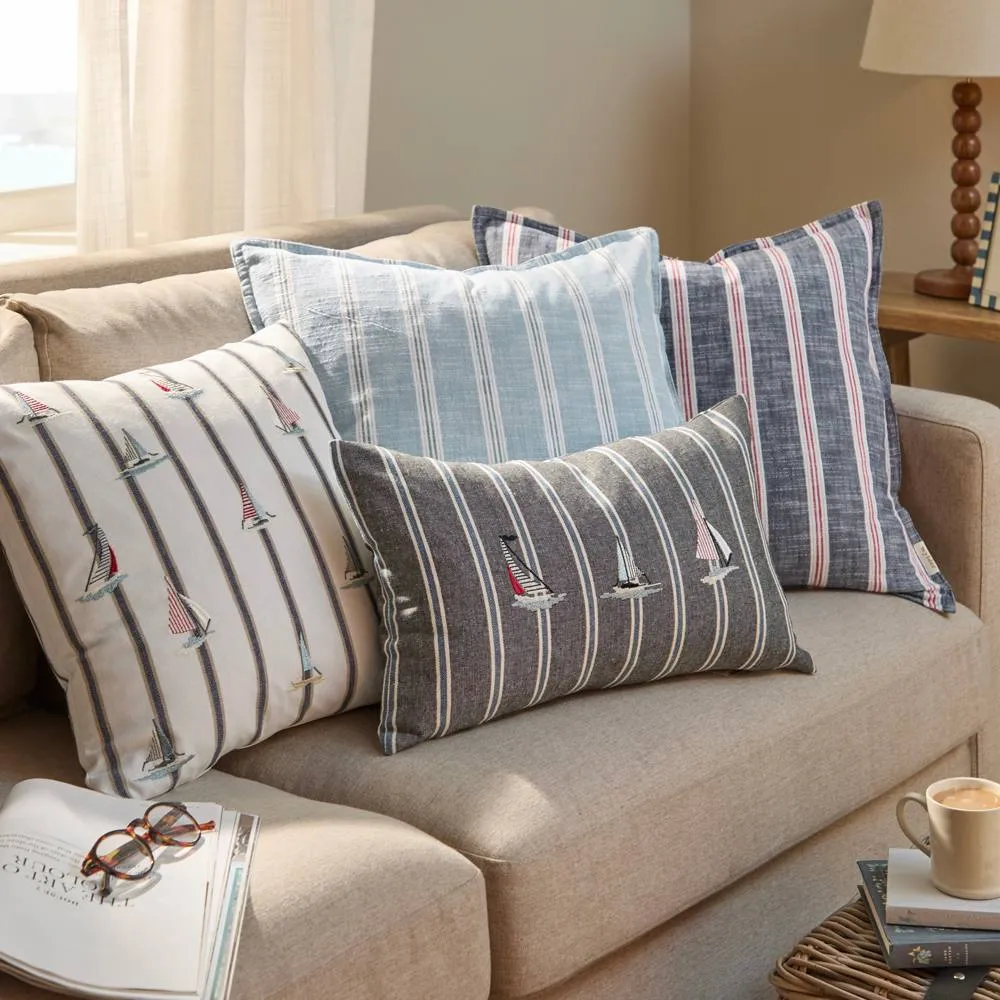 Wylder Abersoch Stripe 100% Cotton Cushion 4