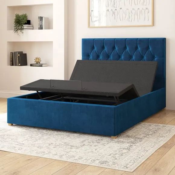 Olivier Plush Velvet Adjustable Bed 4