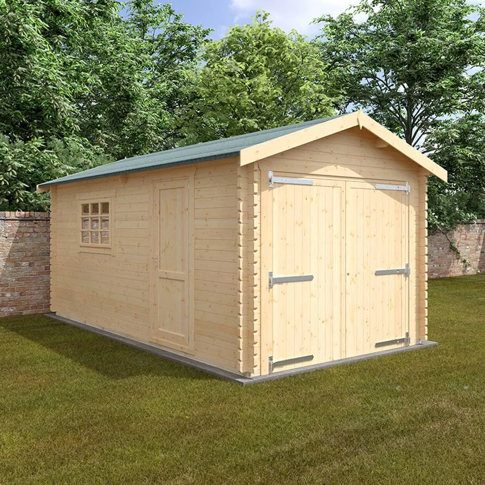 Buttercup Farm 18x10 The Warwick 44mm Cabin - L535 x W295 x H272.6 cm in Natural 2