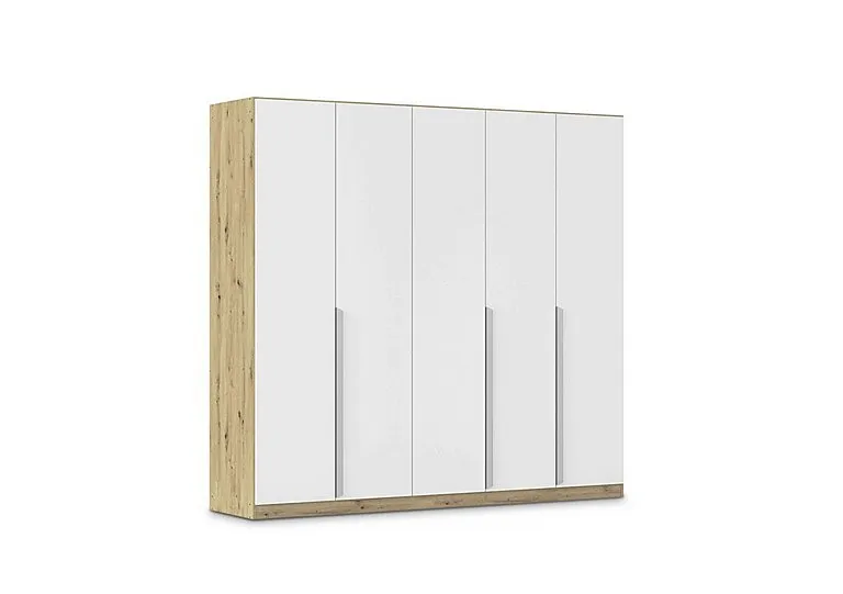 Freja 226cm 5 Door Hinged Decor Wardrobe - Alpine White