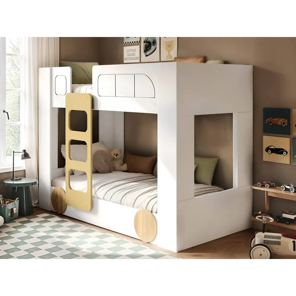 Flair Eloise Bus Bunk Bed White