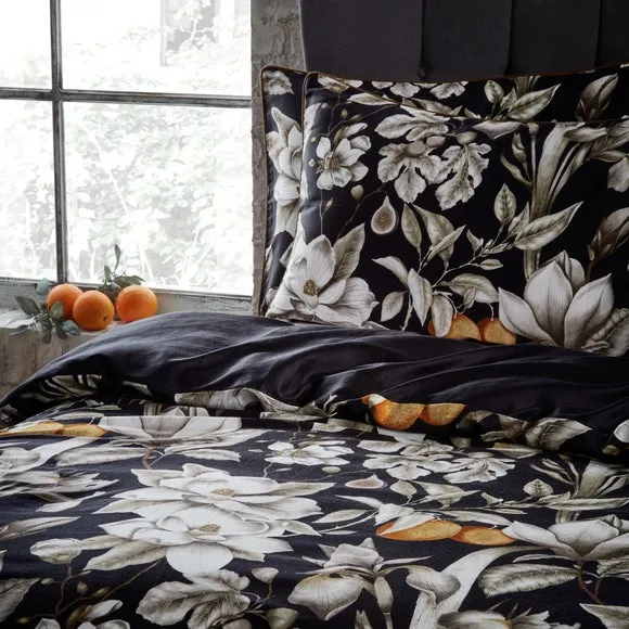 EW by Edinburgh Weavers Lavish Floral 100% Cotton Sateen Duvet Cover & Pillowcase Set 4