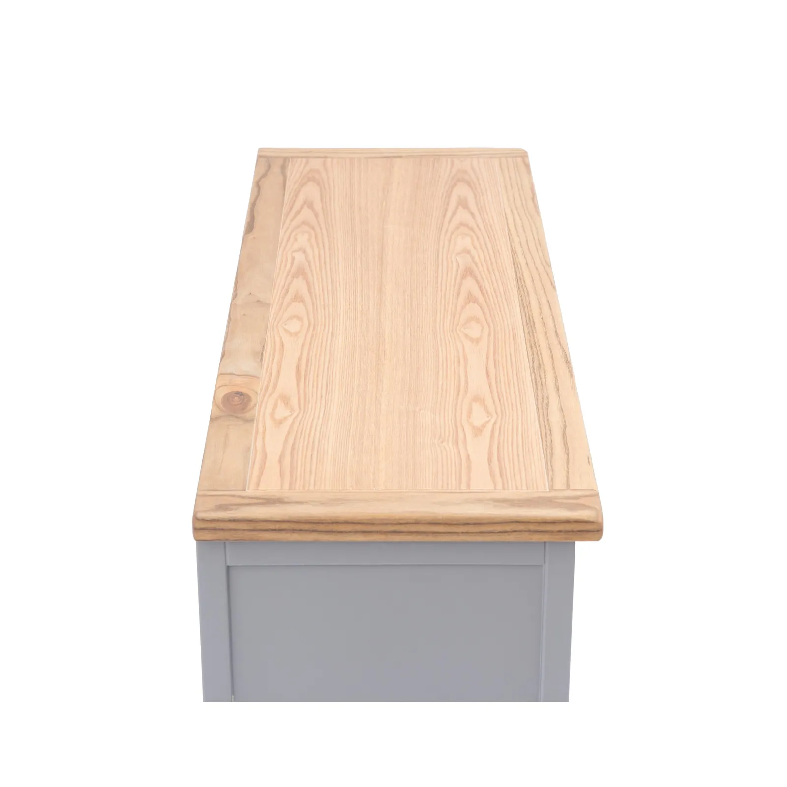 Cabinet Bits Biccari 6 Drawer Chest of Drawers Chrome Knob in Grey 5