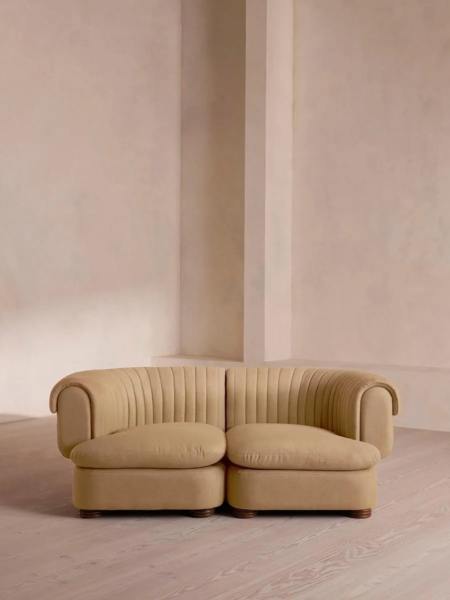 Rava Modular Sofa, Three Seater, Linen, Wheat