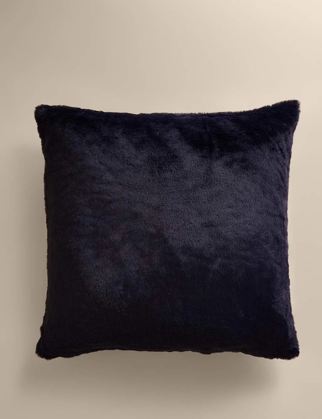 M&S Velvet Supersoft Cushion Navy