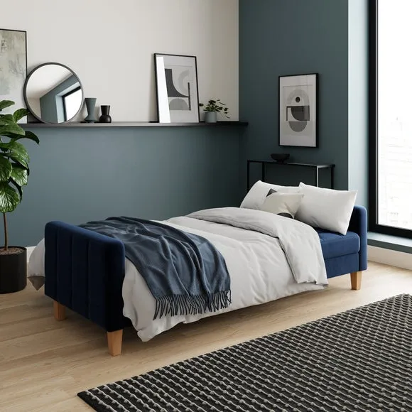 Harlow Velvet Storage Double Sofa Bed 2