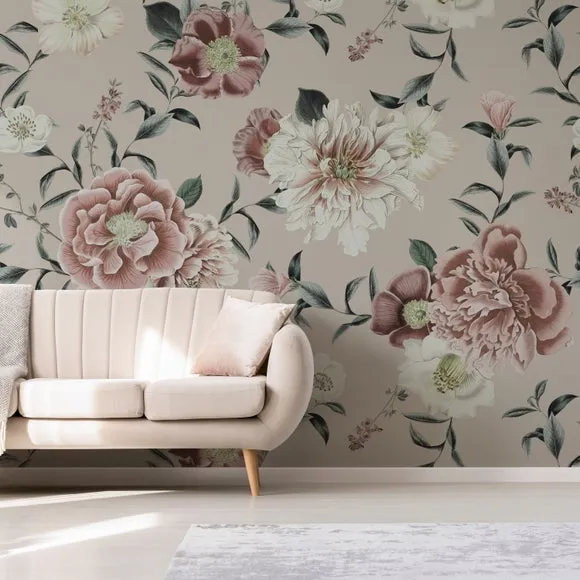 Vintage Floral Wall Mural 2