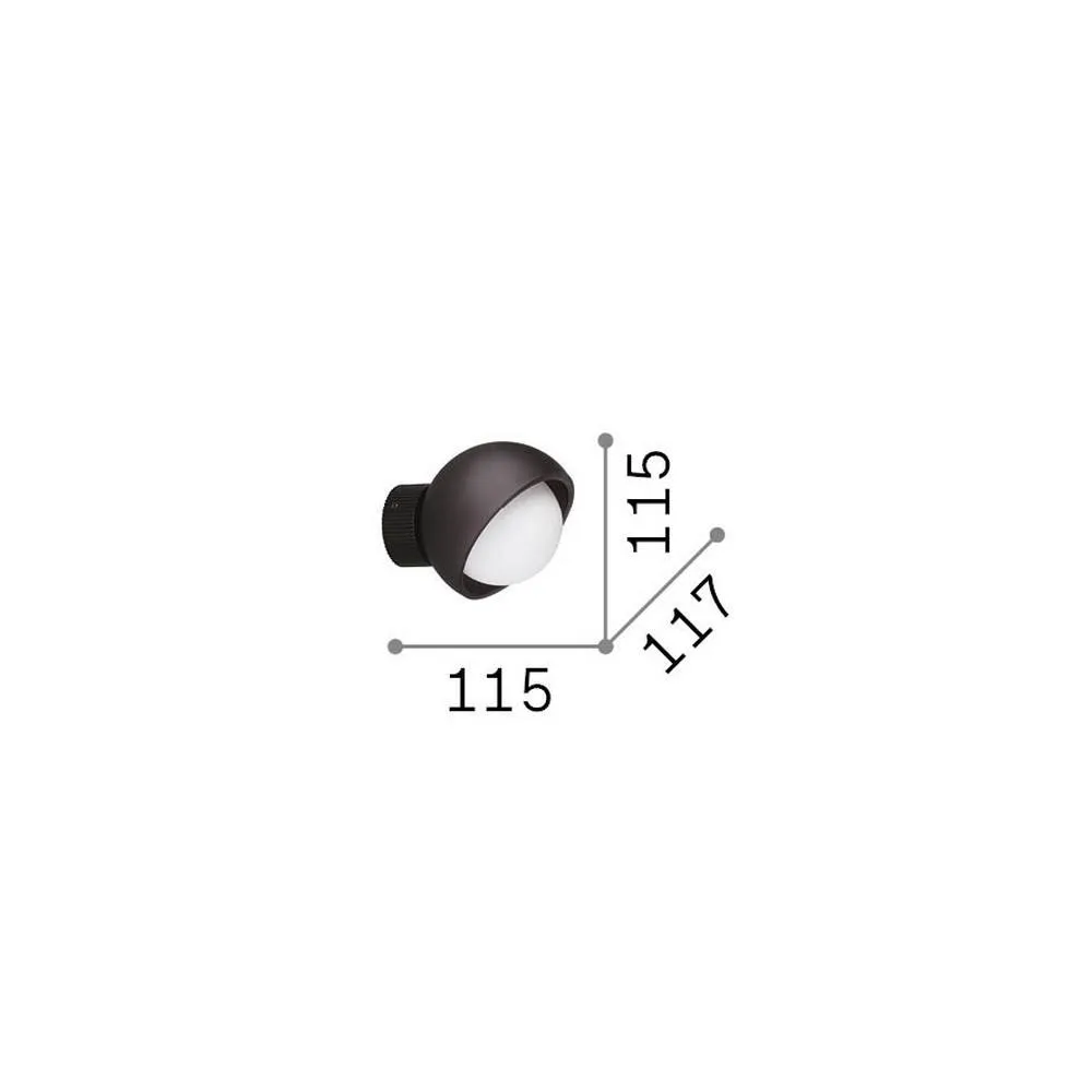 Netlighting Bloom 12cm Globe Wall Lights Black 1x G9 2