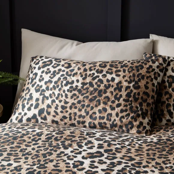 Animal Print Sateen Duvet Cover & Pillowcase Set 2