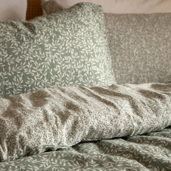 Yard Perrie Leaf 100% Cotton Duvet Cover and Pillowcase Set 2