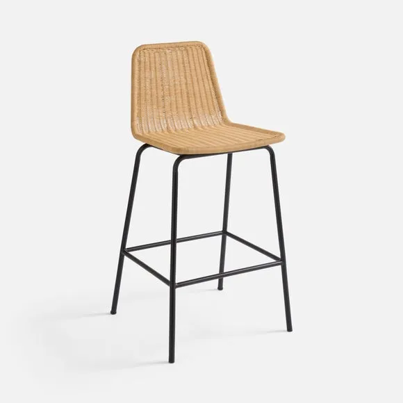 Brodie Counter Height Bar Stool, Rattan 6